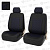 Чехлы PSV Elegant Next 2 FRONT (Черный/Ромб синий/отстрочка синяя), ромб + экокожа