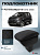 Автоподлокотник Ford EcoSport II 2012-2023 г. - РОМБ/отстрочка синяя, черная экокожа