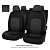 Чехлы Mazda CX-5 2011-2015 г. - 40/20/40 заднее сиденье, РОМБ/черно-серая экокожа "Оригинал"