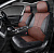 Чехлы PSV Imperial Next 2 FRONT  (Черный-Коричневый), экокожа