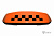 Знак "TAXI" (шашка) 4 магнита - средний, подсветка 12V, оранжевый 