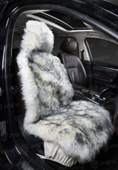 Накидка натуральный мех PSV Jolly Extra Parts 140x54 бело-черный 1шт.