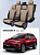 Чехлы Toyota Rav4 IV 2012-2019 г. - черно-бежевый (Loto) "Статус"