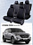 Чехлы Hyundai Creta I 2016-2021 г. - черный/отстрочка синяя (Loto) "Статус"