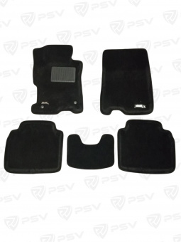Коврики Honda Accord VIII 2007-2013 г. -  3D Черный "Tufted"
