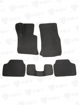Коврики BMW 1 (F20) 2011-2019 г. - СОТЫ, черный/черный кант eva "AVR"