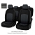 Чехлы Mazda 3 II 2008-2013 г. - Sd черно-серая экокожа "Оригинал"