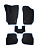 Коврики VW Polo V 2009-2020 г. - Sd, черный/синий кант EVA